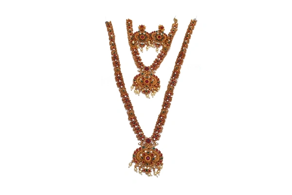 Matte Set Jwellery - Gold, Adjustable