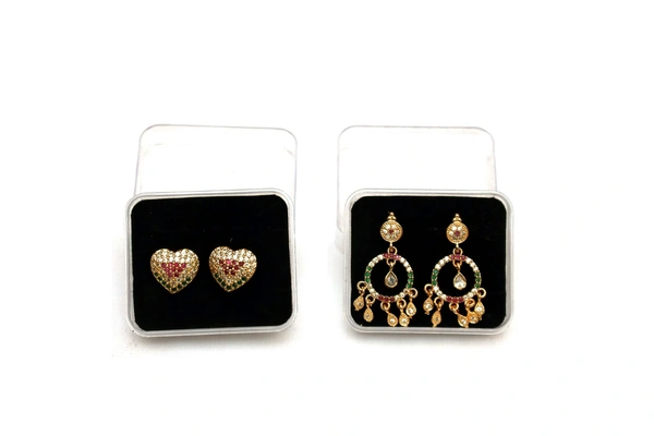 Combo Earrings  - Gold, Adjustable