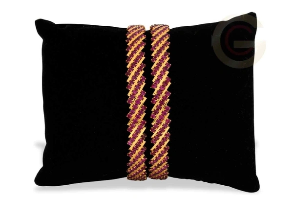 STONE BANGLE PINK - Gold, 2.4;2.6;2.8;2.10