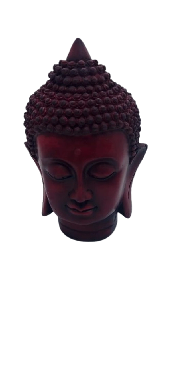 PJH Polyresin Buddha Head – Serenity and Spiritual Grace
