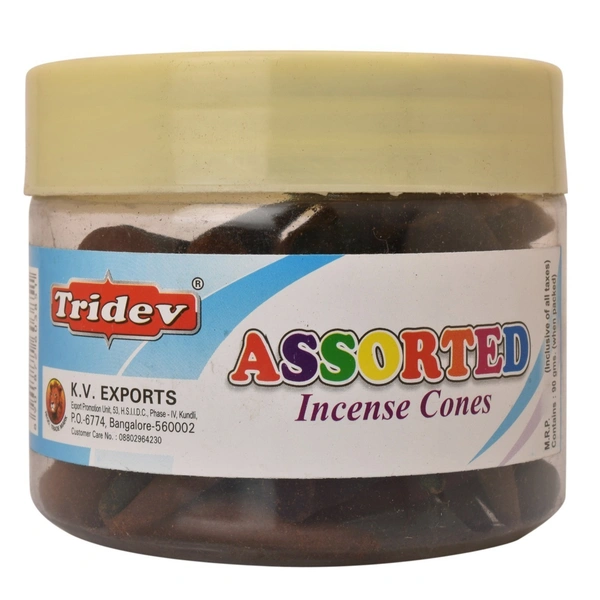 Tridev Incense Cone - Assorted