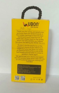 UBON Ubon GRR-663A Wired Headset  (Black, In the Ear)