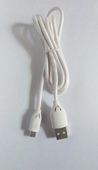 UBON V-8 USB CABLE  - White, 1.5  M