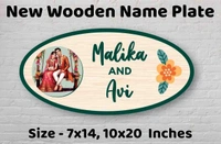 Wooden Name plates for Room doors - 10 x 20 inch