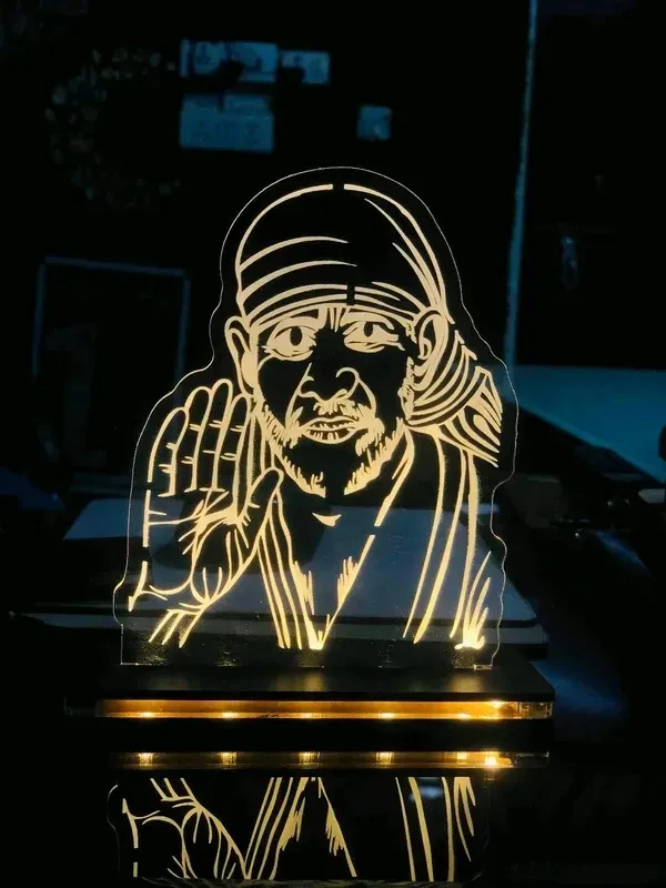 Sai baba Led light frame