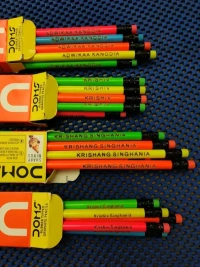 PERSONALIZED NAME PENCILS - 3 Box - 30 Pencils - Rs 750