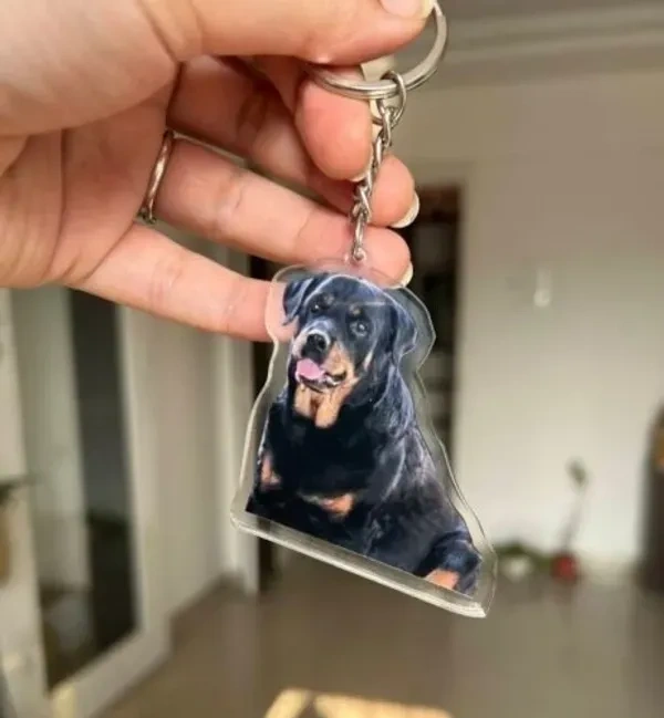 Personalized Pet Photo Acrylic Keychain - Buy 2 at Rs 500