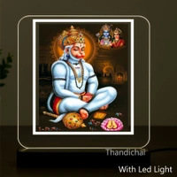 Hanuman ji Led light frame - 6 x 6 Inch
