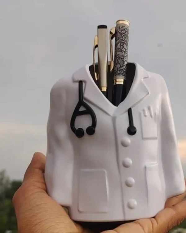 Doctor Coat Pen Stand with Name Customization