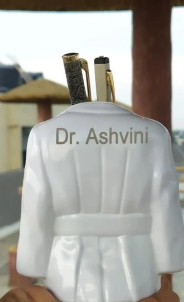 Doctor Coat Pen Stand with Name Customization