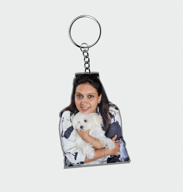 Personalized Pet Photo Acrylic Keychain - Buy 2 at Rs 500