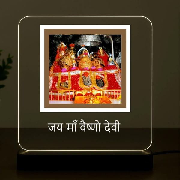 Mata Vaishno Devi LED Light Swaroop - 6 x 6 Inch