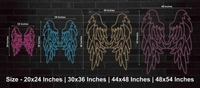 Wings Neon - 30 inch x 30 inch