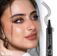 4 Point Eyebrow Pencil Black,Waterproof  #05 Black