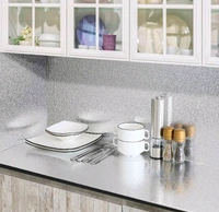 2m Golden Or Silver  Self Adhesive Contact Paper - Metallic Gold Metal Look Wallpaper Roll