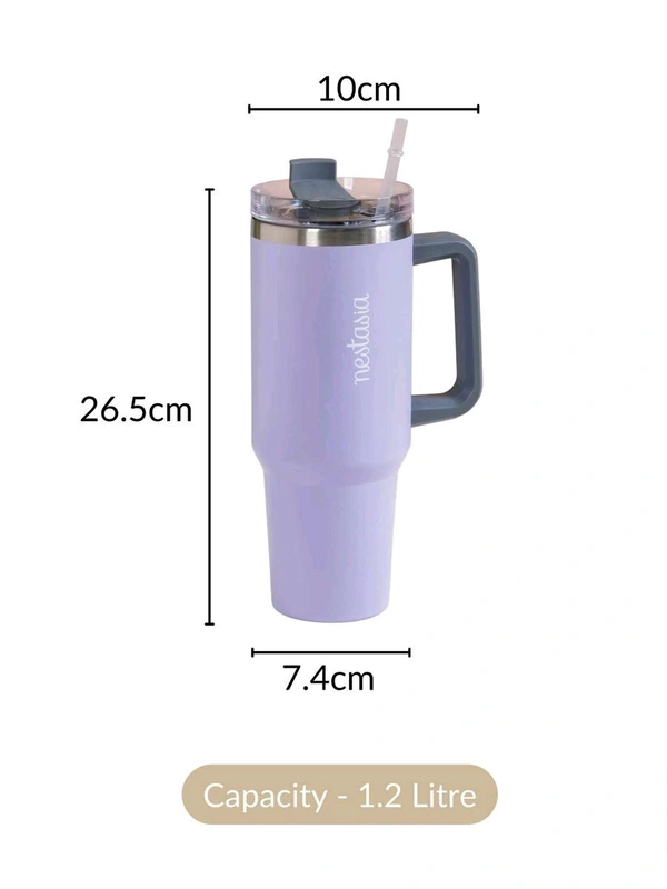 Tumbler With Straw || Hot And Cold || 1200 ML Capacity 