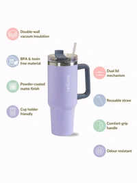 Tumbler With Straw || Hot And Cold || 1200 ML Capacity 