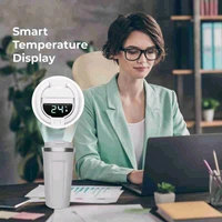 Temperature Coffee Mug || Double Wall Insulated Stainless Steel || Thermos Travel - Hot and Cold 6 Hours 510 ml Flask