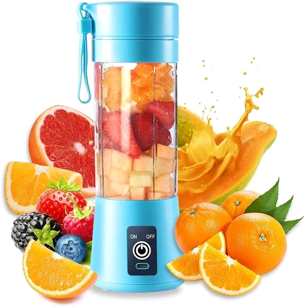 Portable USB Mini Juicer Blender Electric Juicer Bottle Rechargeable Blender Grinder Mixer For Smoothie, Juices, Vegetables and Shakes