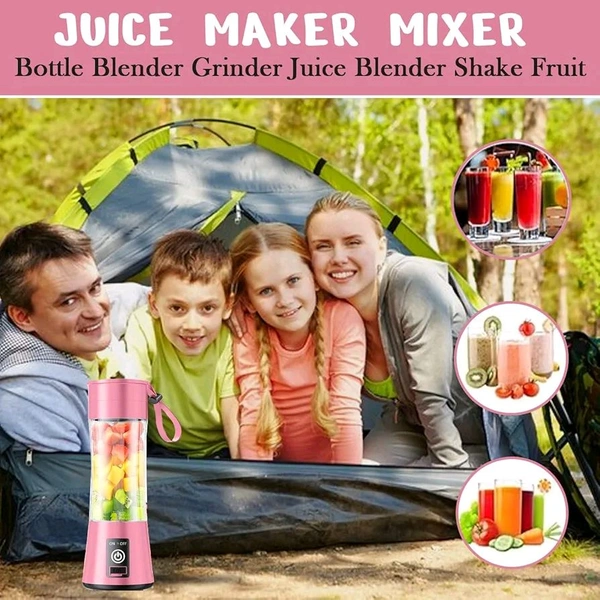 Portable USB Mini Juicer Blender Electric Juicer Bottle Rechargeable Blender Grinder Mixer For Smoothie, Juices, Vegetables and Shakes