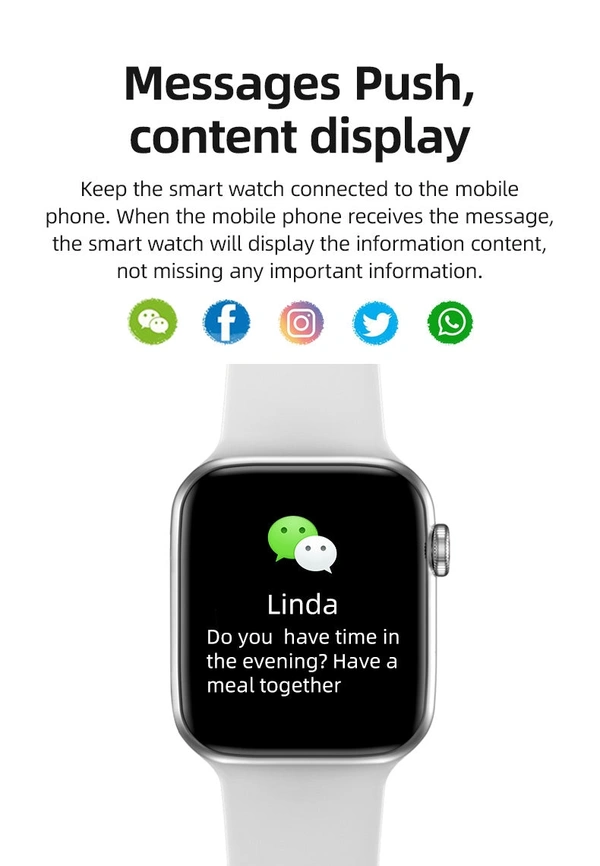 i7 Pro Max Smart Watch S-7 || With Full Screen Compatible With All Android And IOS Device