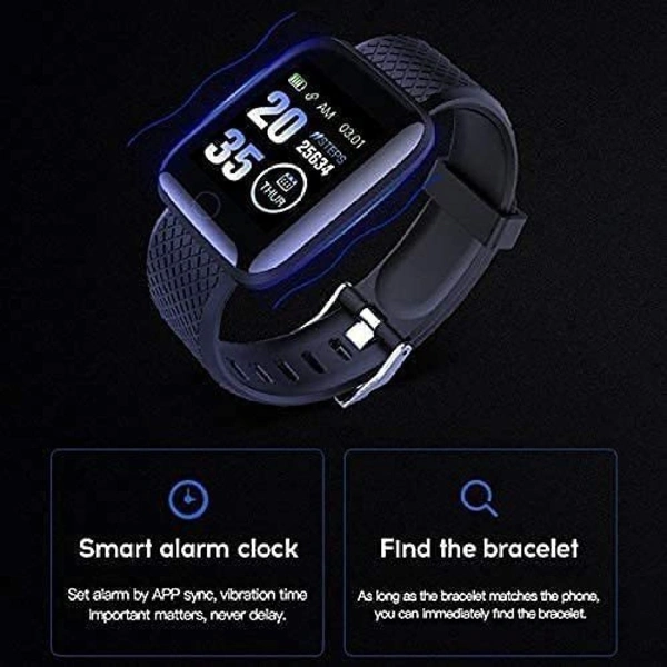 Id-116 Smartband (Black)||smart Bracelet||Fitness Bracelet||