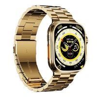 series 8 ultra golden Smartwatch(49MM) || metal screw/strap lock||Bluetooth Calling||Compatible With IOS And Android||(With Logo)