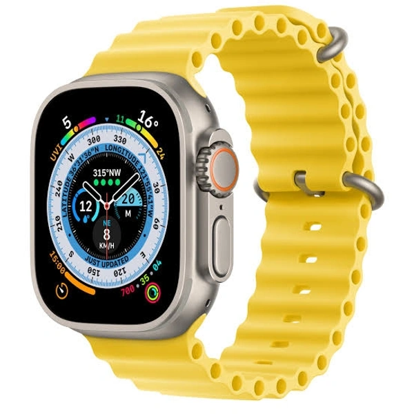 Strap For 44/45/49 mm Watches||Strap For Watch Ultra||Straps Compatible For Series 7 And 8 Watches - Black
