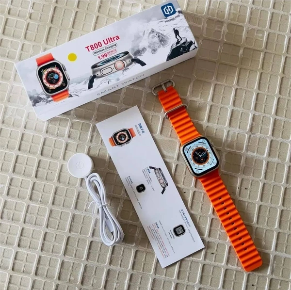 T800 Smartwatch || Ultra Watch Model||Bluetooth Calling||Compatible With iOS And Android||(Without Logo)