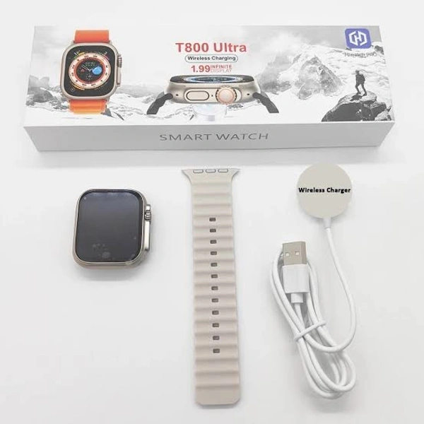 T800 Smartwatch || Ultra Watch Model||Bluetooth Calling||Compatible With iOS And Android||(Without Logo)