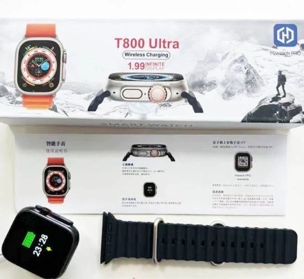 T800 Smartwatch || Ultra Watch Model||Bluetooth Calling||Compatible With iOS And Android||(Without Logo)