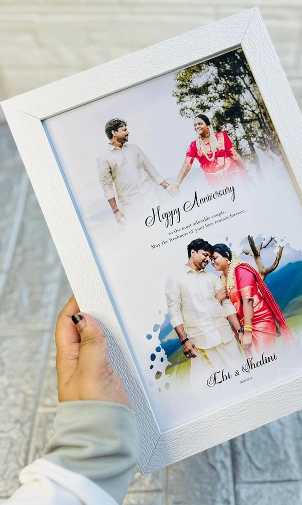 Newly Married Anniversary Frame | Husband| Wife | Love | Couple| Girlfriend| Boyfriend 