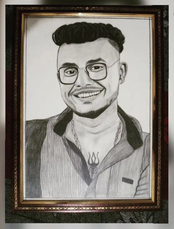 Single Photo Sketch Frame | Love | Birthday| Anniversary| Sister| Sketch Frame