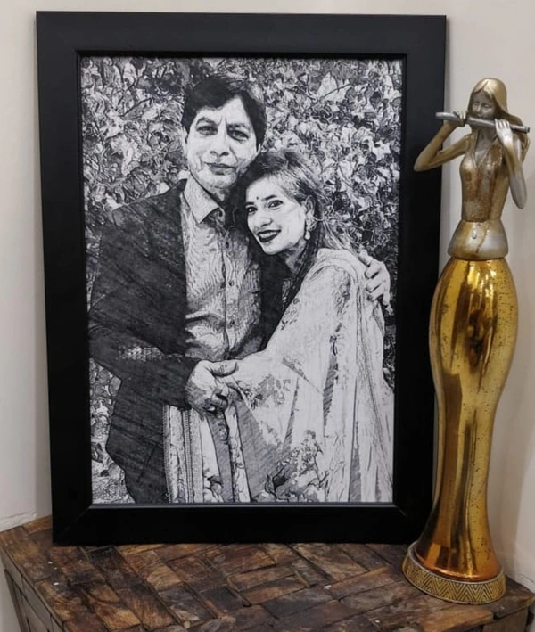 Father & Daughter Sketch Frame | Love | Birthday| Anniversary| Sister| Sketch Frame