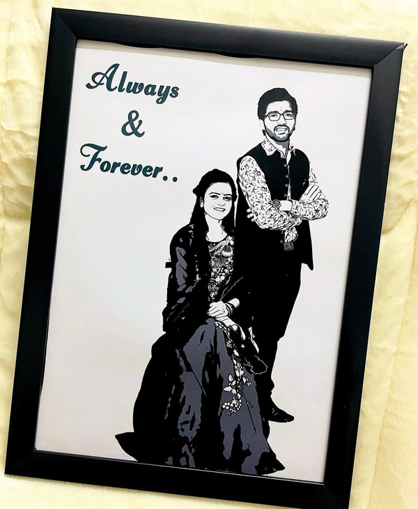 Couple Forever Sketch Frame| Love | Birthday| Anniversary| Sister| Sketch Frame