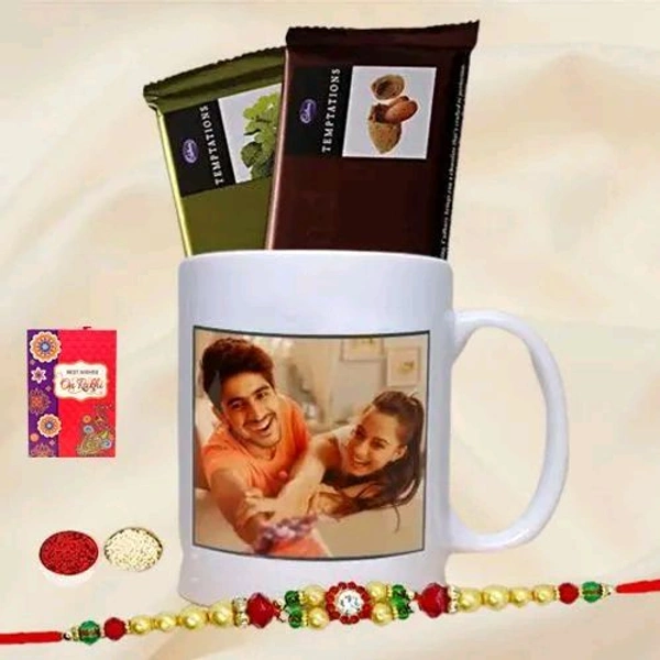 Rakhi Special combo| Mug: Chocolate: Rakhi |Brother Frame | Sister Frame| Rakhi Bandhan Frame