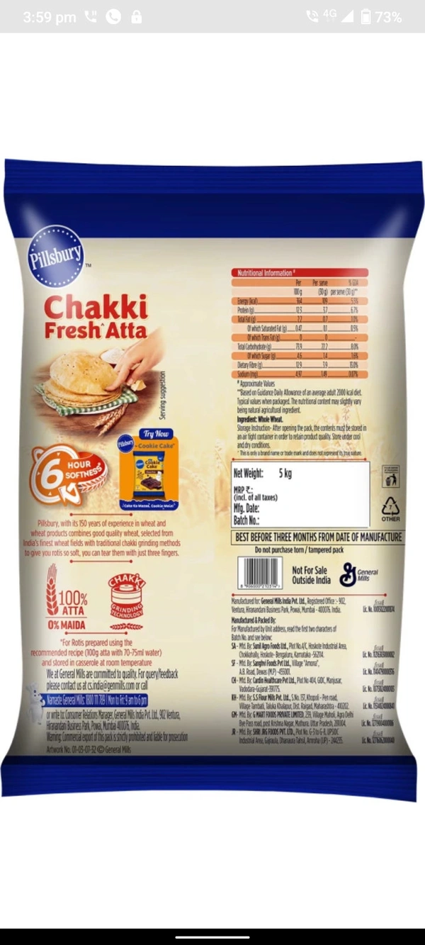 Chakki Fresh Atta -5kg Pack