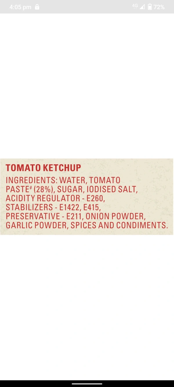 Kissan Fresh Tomato Ketchup -1.1kg