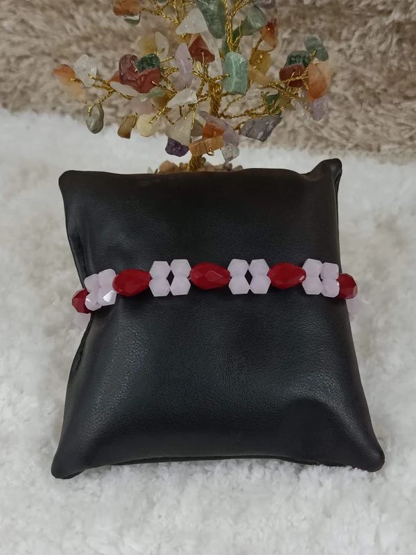 Pink Beaded Bracelet 