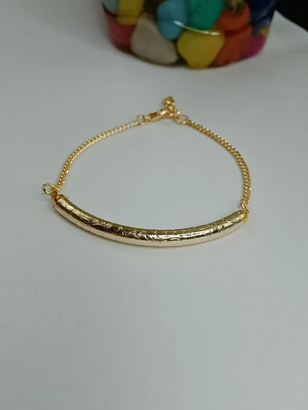 Golden Pipe Bracelet 