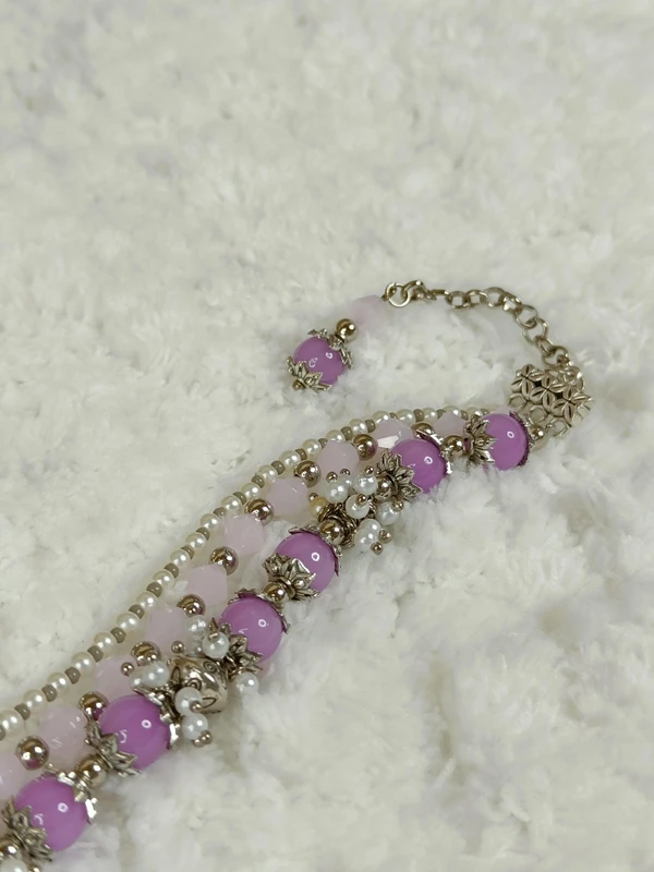 Three Layered Purple Bracelet 