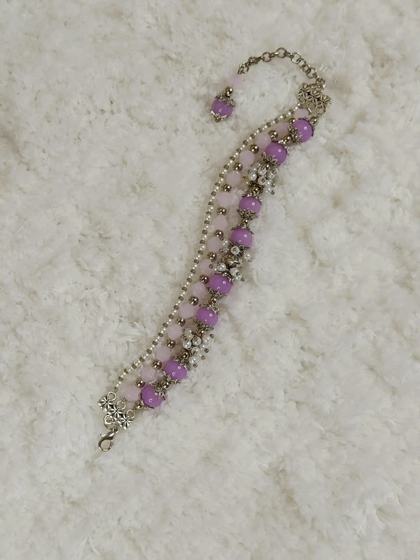 Three Layered Purple Bracelet 