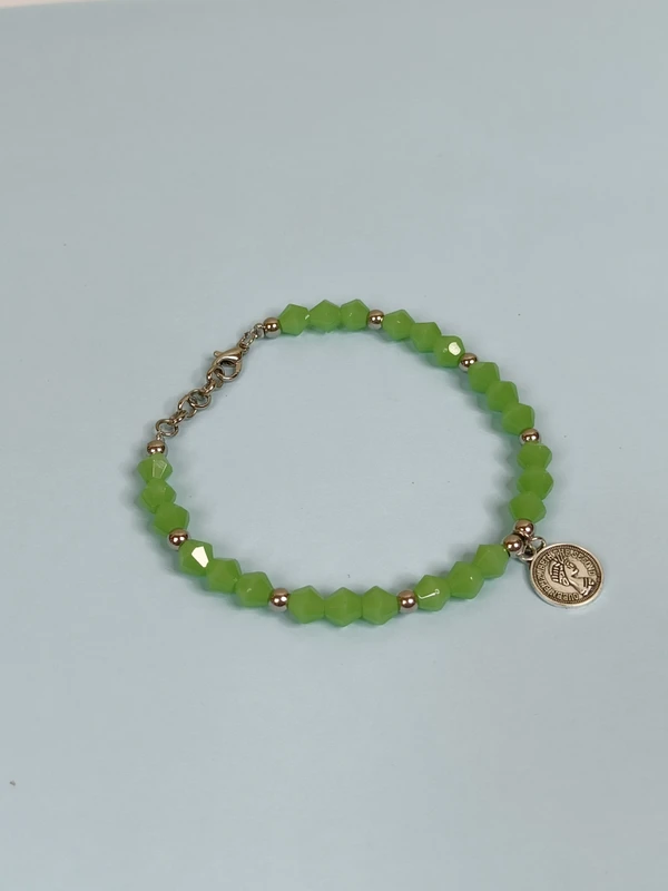 Green Coin Bracelet 