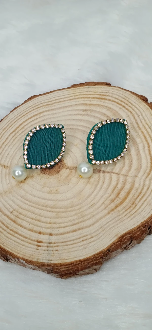 Diamond Studs - Pine Green