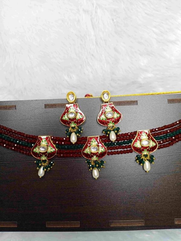 Red Matki Choker