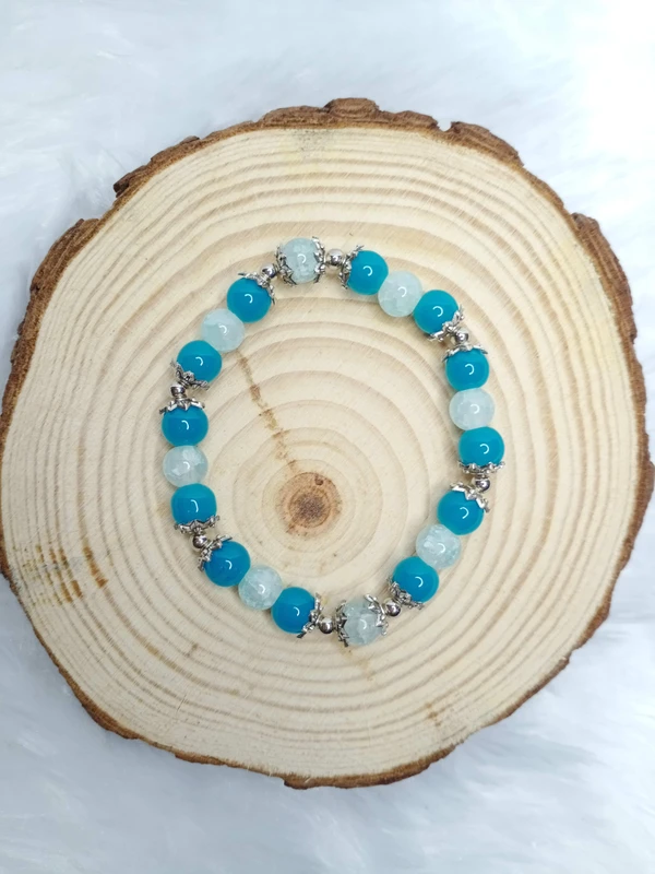 Blue Beaded Bracelet 