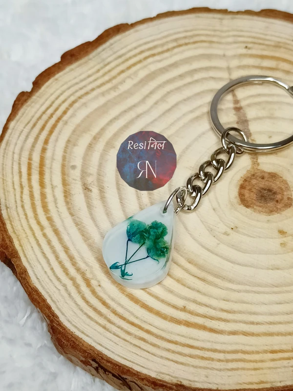 Floral Resin Keychain (A)