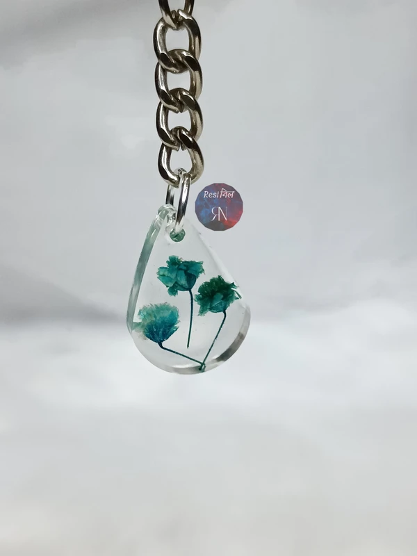 Floral Resin Keychain (B)