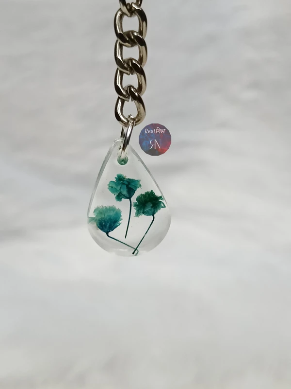 Floral Resin Keychain (B)