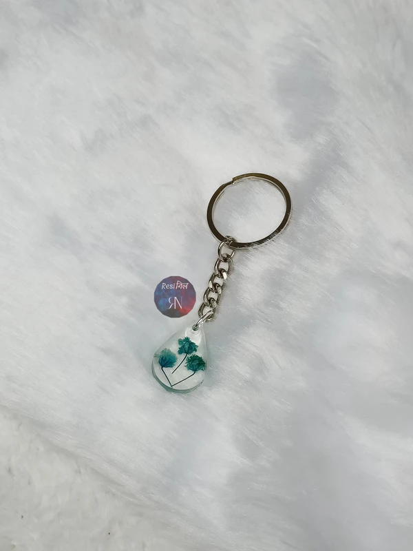 Floral Resin Keychain (B)